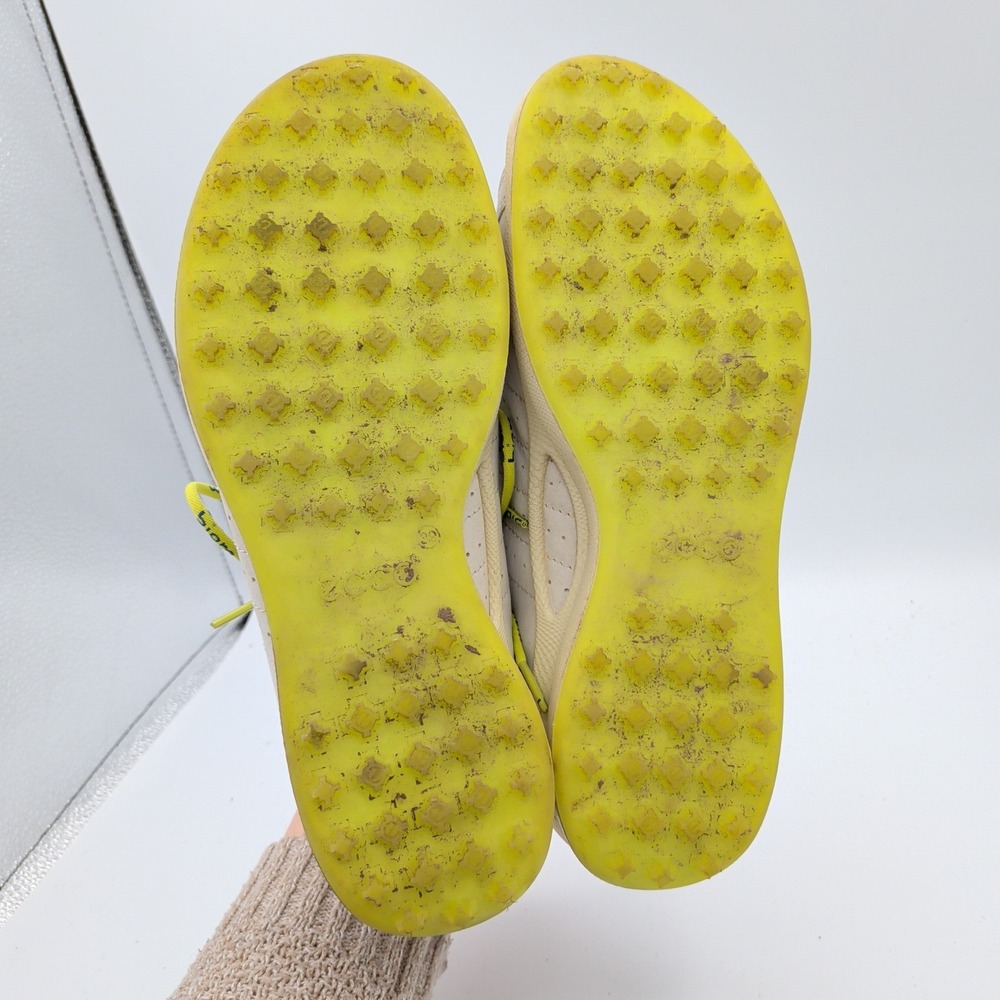 ECCO Biom Natural Motion White Yak Leather Spikeless Golf Shoes Womens 39 8-8.5 - Picture 7 of 8